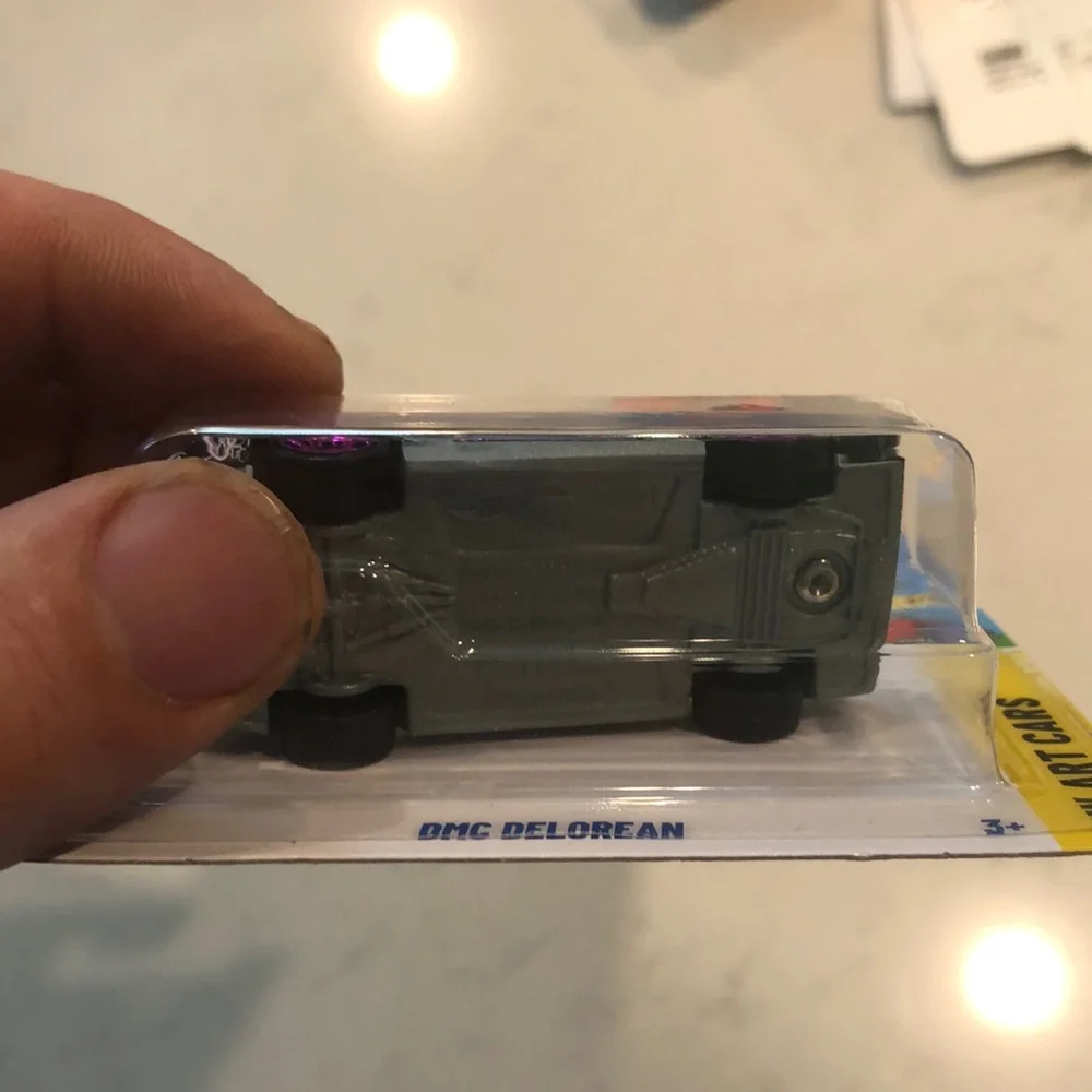 DMC DeLorean Toy Car - Black and Pink